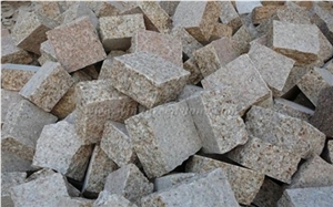 Exterior G682 Granite Paving Stone Yellow Granite Cube Stone for Floor