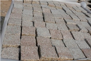 Exterior G682 Granite Paving Stone Yellow Granite Cube Stone for Floor