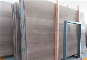 Hot Sale Wooden Grey Marble Polished Slabs, Grey Marble Slabs & Tiles