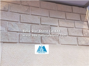 Beige Limestone Wall Tile,Natural Stone Wall Cladding