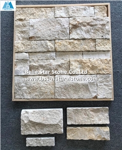Beige Travertine Field Stone Veneer,Loose Ledger Stone Cladding