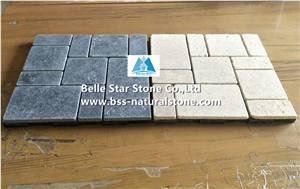 Beige Travertine Stone Mosaic Tiles,Wall Mosaic,Floor Mosaic Pattern