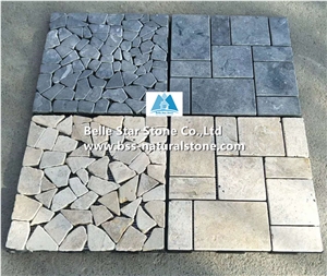Beige Travertine Stone Mosaic Tiles,Wall Mosaic,Floor Mosaic Pattern