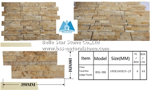 Beige Travertine Z Stone Panels,Marble Culture Stacked Stone Veneer