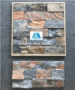 Black Limestone Skin Culture Stacked Stone Veneer,Ledger Stone Panels