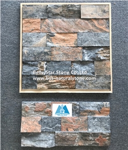 Black Limestone Skin Culture Stacked Stone Veneer,Ledger Stone Panels