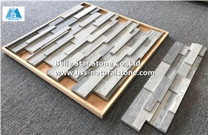 Blue Marble 3d Ledger Panels,Backsplash Stacked Culture Stone Cladding