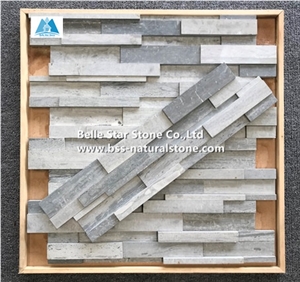 Blue Marble 3d Ledger Panels,Backsplash Stacked Culture Stone Cladding