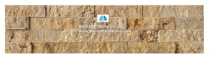 China Travertine Culture Stacked Stone,Beige Ledgestone Veneer Panels