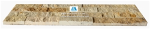 China Travertine Culture Stacked Stone,Beige Ledgestone Veneer Panels