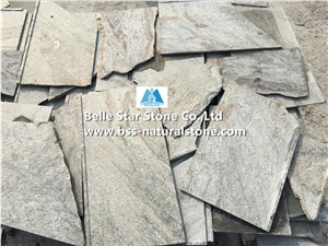 Green Quartzite Tumble Irregular Random Flagstone Patio Walkway Pavers
