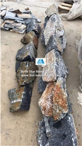 Oyster Quartzite Irregular Random Flagstones Wall,Crazy Stone Cladding