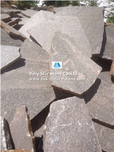 Pink Quartzite Tumbled Irregular Random Flagstones Pavers,Crazy Stone