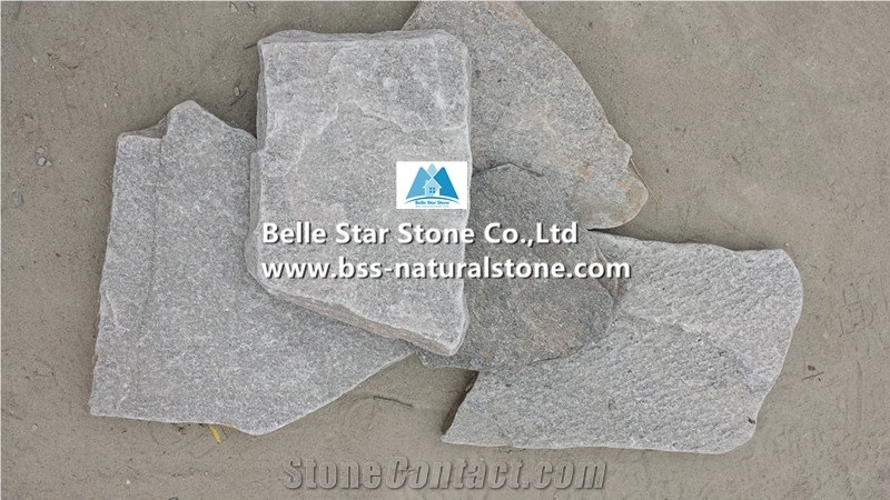 Pink Quartzite Tumbled Irregular Random Flagstones Pavers,Crazy Stone