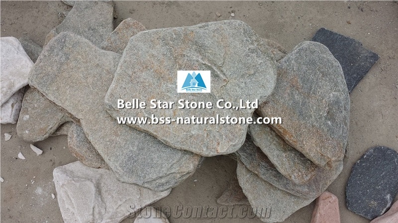 Rustic Quartzite Irregular Random Flagstone Pavers,Crazy Wall Stone