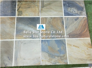 Rusty Slate Tiles,Multicolor Patio Stones,Slate Pavers,Walkway Paving