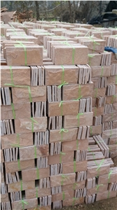 Cream Quartzite Wall Tiles Split Face, Wall Corner