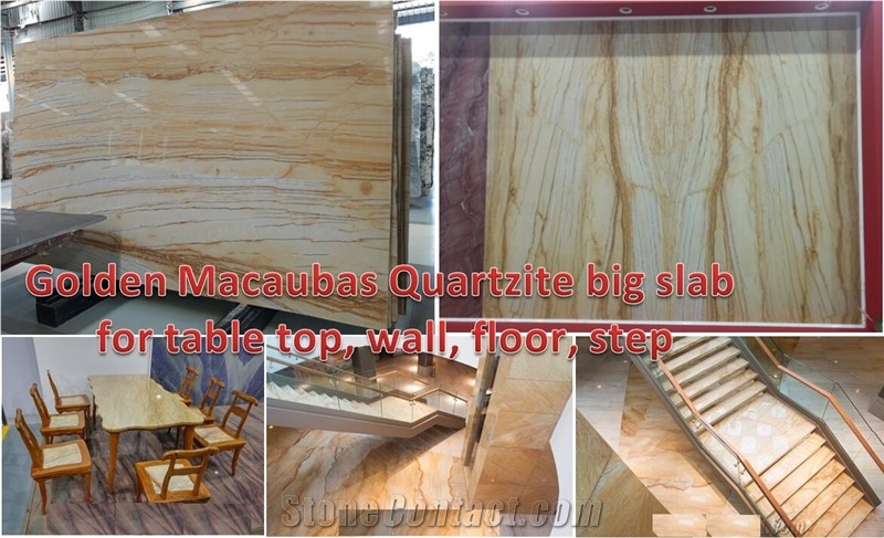 Golden Macaubas Quartzite Big Slab