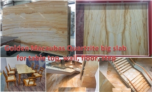 Golden Macaubas Quartzite Big Slab