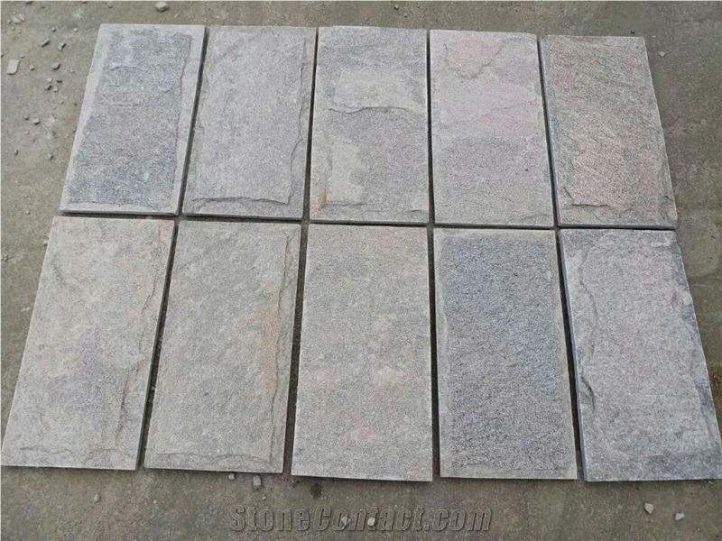 Grey Quartzite Wall Tiles Split Face, Wall Corner