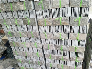 Grey Quartzite Wall Tiles Split Face, Wall Corner