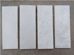 Natural White Off White Quartzite Wall Tiles Split Face