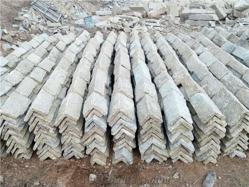 Natural White Off White Quartzite Wall Tiles Split Face