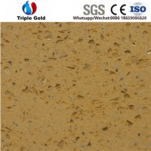 Artificial Crystal Yellow Quartz Engineered Slabs,Tiles for Countertop Artificial Crystal Yellow Quartz Engineered Slabs,Tiles for Countertop