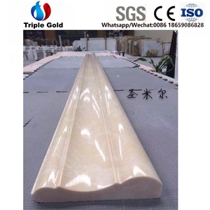 Samuel Beige Marble Border Lines Interior Stone