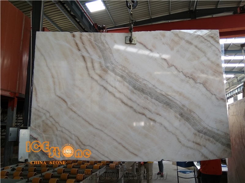 Chinese Beige Onyx Slabs & Tiles