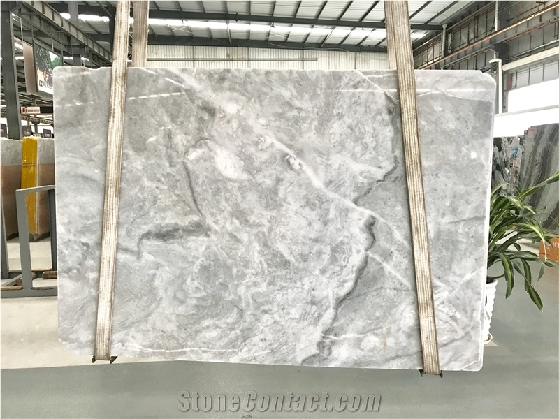 Dorian White Marble Greece Everest White Polished Slab&Tiles Project