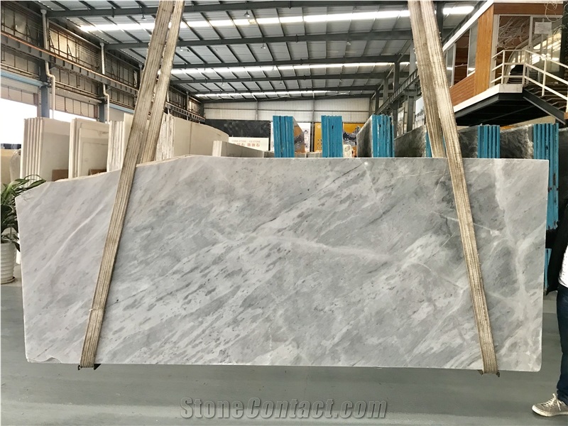 Dorian White Marble Greece Everest White Polished Slab&Tiles Project