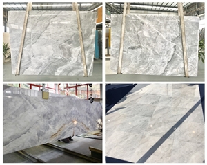 Dorian White Marble Greece Everest White Polished Slab&Tiles Project