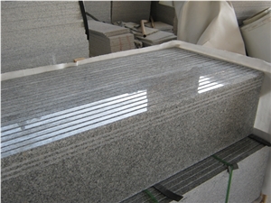 China Gray Granite Padang Light G602 Granite Stair Treads Steps