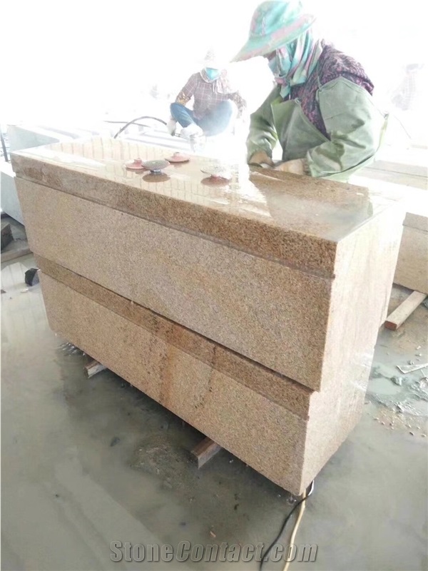 Chinese Golden Rustic Granite G682 Bench
