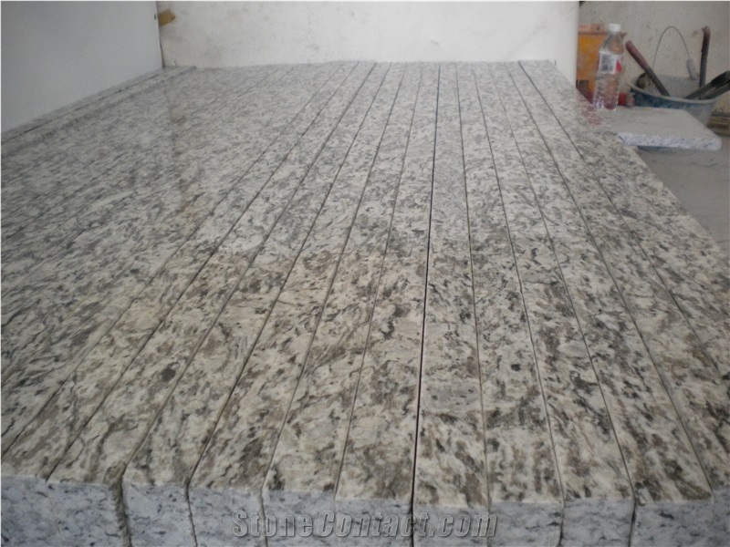 Chinese Granite Steps Wave White Granite Stair Treads
