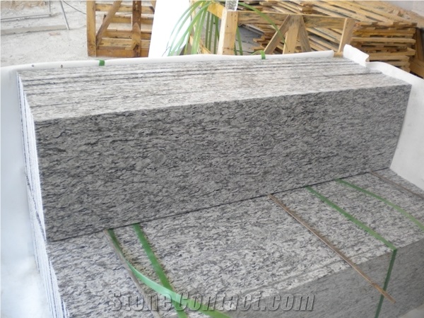 Chinese Granite Steps Wave White Granite Stair Treads