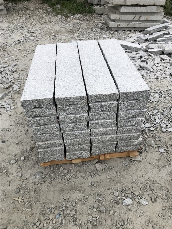 Sesame White Barry Granite G603 Granite Curbstone Pineappled