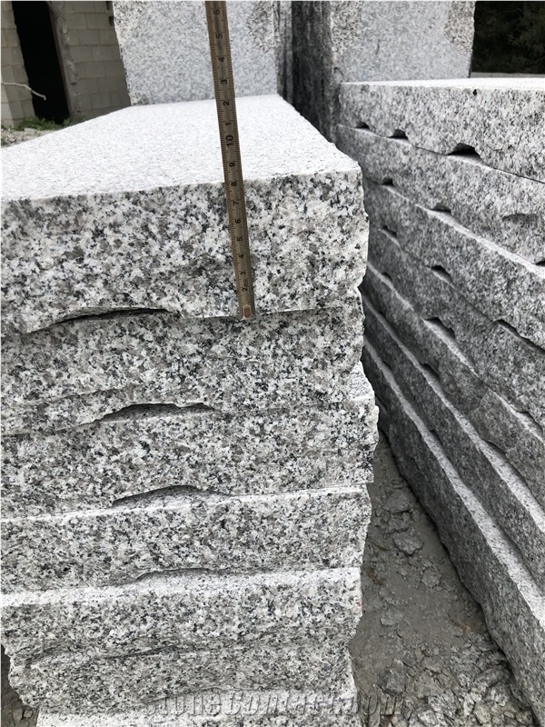 Sesame White Barry Granite G603 Granite Curbstone Pineappled