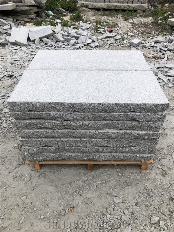 Sesame White Barry Granite G603 Granite Curbstone Pineappled