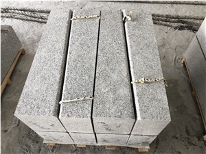 Chinese Light Grey Granite Curved Kerbstone