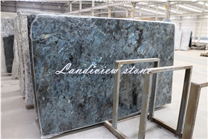 Labradorite Blue, Lemurian Blue, Peacock Blue Granite Tiles & Slabs