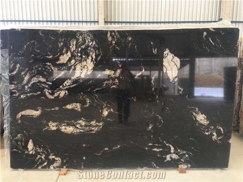 Titanium Black Granite Slabs & Tiles