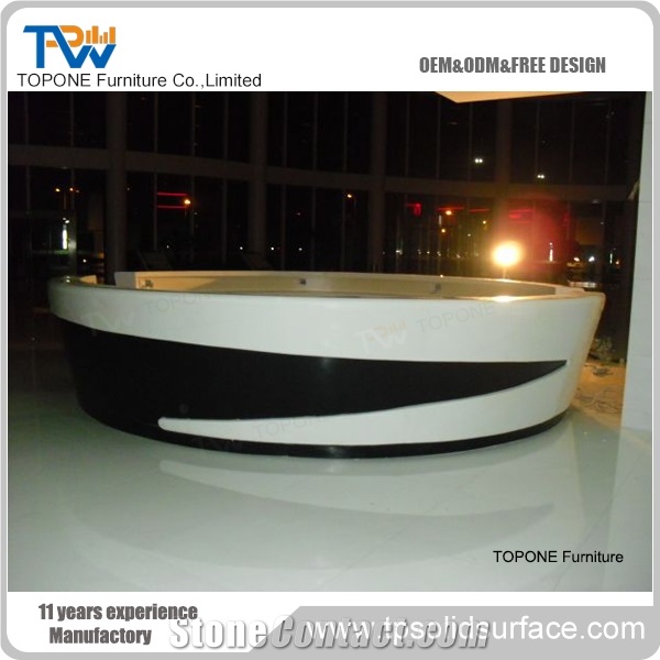 Acrylic Solid Surface Office Furniture Reception