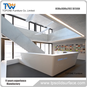Acrylic Solid Surface Office Furniture Reception