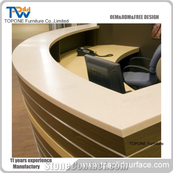 Acrylic Top Quality Customized Salon Reception Desk