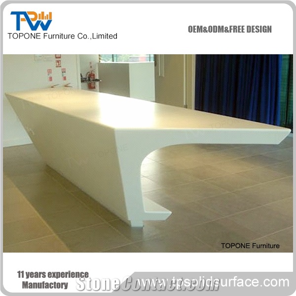 Acrylic Top Quality Customized Salon Reception Desk