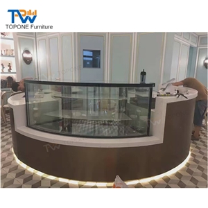 Luxury Led Lighted Marble Stone Top Home Furniture Bar Counter Design