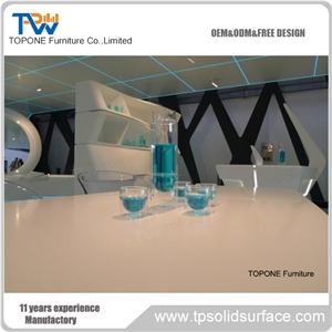 Modern Hotel Reception Counter,Solid Surface Table Tops