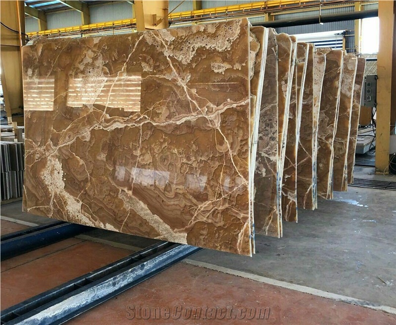 Carnelian Onyx Slabs, Persian Peach Onyx Slabs, Persian Brown-Red Onyx